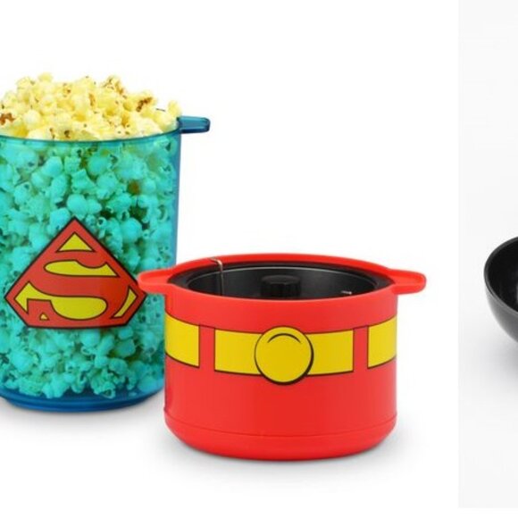 NIB DC Comics TM Superman Man of Steel Mini Stir Popcorn Maker Popper - Picture 1 of 7